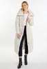 Cappotto lungo trapuntato da donna AODA - bianco lana, L Anteprima dell’immagine prodotto 2