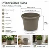 Pflanztopf Fiona Taupe Ø 25cm - Frostsicher & UV-Beständig Produktbild-Vorschau 3