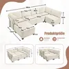 LVHOM Modulares Sofa U Form 308 x 82 x 154 cm, 6-Sitzer mit Produktbild-Vorschau 6
