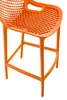 DELUKE® Barhocker modern Orange LORL - Kunststoff, Produktbild-Vorschau 7