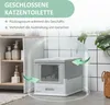 Katzentoilette D31-061V00GY, herausnehmbares Bodenfach, Produktbild-Vorschau 9