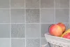 Retro Vintage Mosaik Fliese Keramik grau MOS22-CELLO Produktbild-Vorschau 4