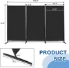 FCH Paravent 3 teilig, Trennwand faltbar 260 x 180cm mit Produktbild-Vorschau 3
