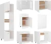 vidaXL Kitchenette Lyon 7 pièces blanc bois composite Voir les images du produit 4