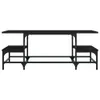 vidaXL Table basse noire 100x50,5x40 cm Bois composite Voir les images du produit 4