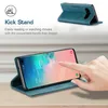 Galaxy S10 Plus Brieftasche Hülle, Retro Kunstledertasche Produktbild-Vorschau 3