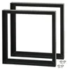 2 SCHATTENFUGENRAHMEN für KEILRAHMEN 50x50cm schwarz | Produktbild-Vorschau 1