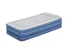 A blue and white inflatable air mattress is shown against a white background. Produktbild-Vorschau