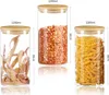MOOHO Vorratsdosen Glas 3er Set 1200ml, Aufbewahrungsbox Produktbild-Vorschau 3