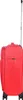 A red trolley suitcase with an extended handle and wheels, isolated on a white background. Anteprima dell’immagine prodotto