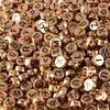 Perline con lettere, 250 pezzi, 4x7 mm, oro rosa e nero, Anteprima dell’immagine prodotto 1