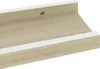 vidaXL Nástěnné police 4 ks. Bílá a dub sonoma 40x9x3 cm Náhled obrázku produktu 7