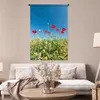 MuchoWow® Wandteppich Wandbehang Rote Mohnblumen unter Produktbild-Vorschau 4