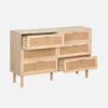 sweeek - Kommode mit 6 Schubladen Rattan-Geflecht und Produktbild-Vorschau 3