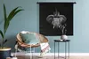 MuchoWow® Wandteppich Wandbehang Elefant - Federn - Hut - Produktbild-Vorschau 4