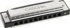 A close-up studio shot of a harmonica. Voir les images du produit