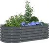 vidaXL Zahradní zvýšený záhon 160x80x44 cm Pozinkovaná ocel Náhled obrázku produktu 3
