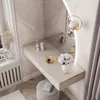 YOURHOUSE24 Schminktisch AURORA-Q mit Spiegel kaschmir Produktbild-Vorschau 4