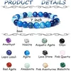 12PCS 8mm polodrahokamové korálky náramek, elastické kolo Náhled obrázku produktu 2