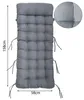 Kissen Auflage für Liegestuhl 157x57x10cm Hellgrau – Produktbild-Vorschau 4
