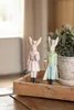 Clayre & Eef Figur Kaninchen 23 cm Beige Rosa Polyresin Produktbild-Vorschau 6