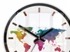 ModernClock, wanduhr,Map colorfull, wanduhr 30cm, Modern Produktbild-Vorschau 2