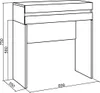 Konsolentisch, Flurtisch, 70x35x75 cm, mit Schublade, Produktbild-Vorschau 4