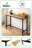 BEGRYF Barový stôl z kovu, čierny, dubový, 100 x 40 x 90 Náhľad obrázku produktu 2