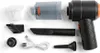 A flat lay of a handheld vacuum cleaner and its accessories on a white background. Produktbild-Vorschau