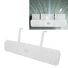 A white air conditioner wind deflector with hooks for mounting. Náhľad obrázku produktu