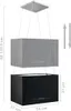 vidaXL Hängende Inselhaube Touch-Sensor LCD 55 cm Produktbild-Vorschau 7