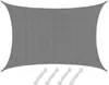 UV Sonnensegel 4x6 HDPE Rechteckig Sonnenschutz Überdachung Produktbild-Vorschau 1
