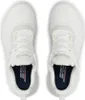 A top-down view of a pair of white Skechers Bobs Squad sneakers. Náhled obrázku produktu