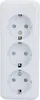 Unitec Steckdose 3-fach, Aufputz weiß, Serie Standard Produktbild-Vorschau 4