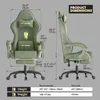 Arvioo Gaming Stuhl mit Massage Lendenwirbelstütze, Produktbild-Vorschau 2