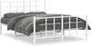 The Living Store Bettgestell mit Kopf- und Fußteil Metall Produktbild-Vorschau 2