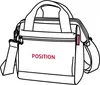 A line drawing of a black reisenthel allrounder cross bag. Produktbild-Vorschau
