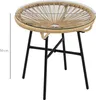 Outsunny Ratten Beistelltisch, Runder Bistrotisch Produktbild-Vorschau 3