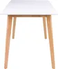 Voos Esszimmertisch 70 x 120 cm in weiss und natur. Produktbild-Vorschau 3
