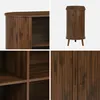 A collage of four images showing different views of a wooden sideboard. Anteprima dell’immagine prodotto