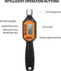 A diagram showing the different parts of a digital torque wrench with labels. Náhled obrázku produktu