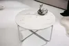 riess-ambiente Tavolino rotondo NOBLE 65 cm bianco marmo Anteprima dell’immagine prodotto 2