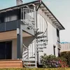 Spindeltreppe Ø 180 cm | Höhen: 396-413 cm | 21 Stufen, ein Produktbild-Vorschau 2