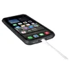 A black and gray iPhone 13 Pro with a charging cable plugged in, shown at an angle against a white background. Podgląd zdjęcia produktu