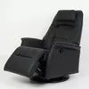 WELCON®ErgoSVING Relaxsessel Echtleder schwarz Produktbild-Vorschau 4