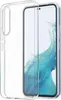 A clear phone case is shown with a phone inside. Voir les images du produit