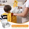 Brotdose mit Fächern, 2er Set, Edelstahl, silber, 2×1400 ml Vista previa de la imagen del producto