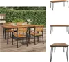 vidaXL Table de jardin pieds de table en épingle à cheveux Voir les images du produit 1