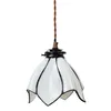 Clayre & Eef Hängeleuchte Tiffany Ø 18x115 cm Weiß Braun Produktbild-Vorschau 4