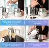 Instructions for making coffee with a stovetop espresso maker. Náhled obrázku produktu